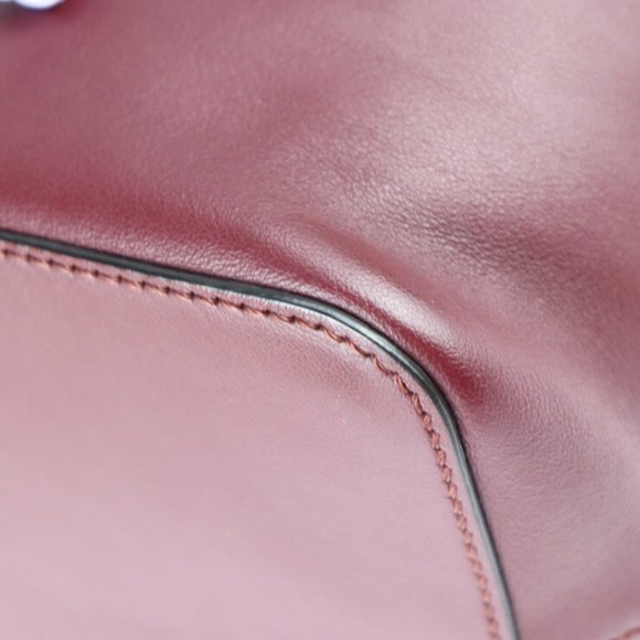 FENDI Fendi Mon Tresor Shoulder Bag 8BT298 Leather Bordeaux x Light Purple Wh... - Picture 5 of 9